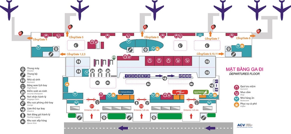 Nha Trang airport map